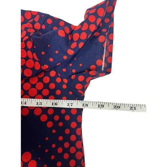 LuLaRoe Women's Navy Blue & Red Classic T - Picture 4 of 5